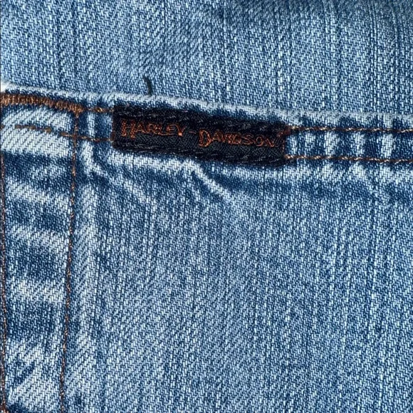 Harley-Davidson Light Blue Men Jeans 34 /30 vintage - Picture 3 of 9